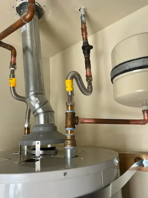 Water heater installation and plumbing repair in Redfield